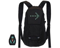 Rugzak - Reflecterend - Lichtgewicht - USB oplaadbaar - 15L - Signaalverlichting Zwart
