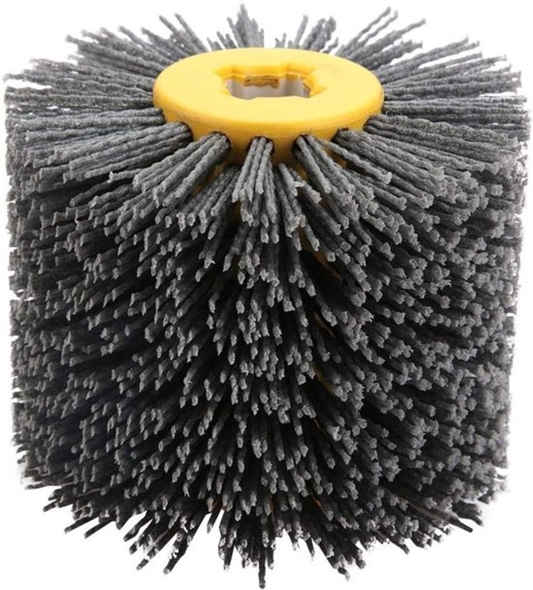 Nylon Polijstborstel voor Houtbewerking, Granulaat #240, 19 mm, Boorgat 120 mm, Voor Borstelmachines en Satijnmachines