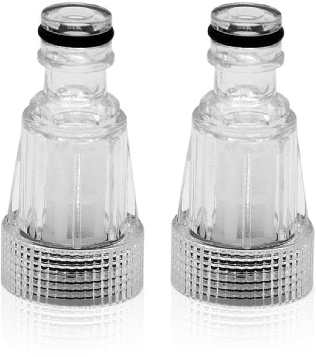 Set van 2 tuinslang-waterzeef - voor hogedrukreiniger - wit