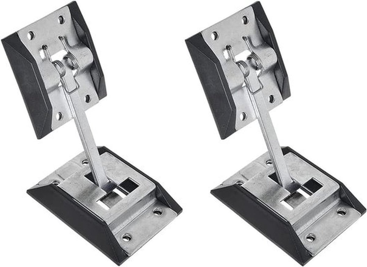 Duurzame Deurhouders en Deursloten met Bevestigingsonderdeel, 2 Stuks, RVS 316, ABS Kunststof voor Caravans, Trailers en Bagage