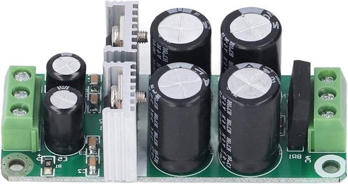 - Spanningsstabilisatie - Filterbord - Negatieve Positieve Gelijkrichter - Dual Power-spanningsregelaar 12V 470uF - NE5532 AD-circuits - Geschikt voor Audiotechniek - Zwart Model