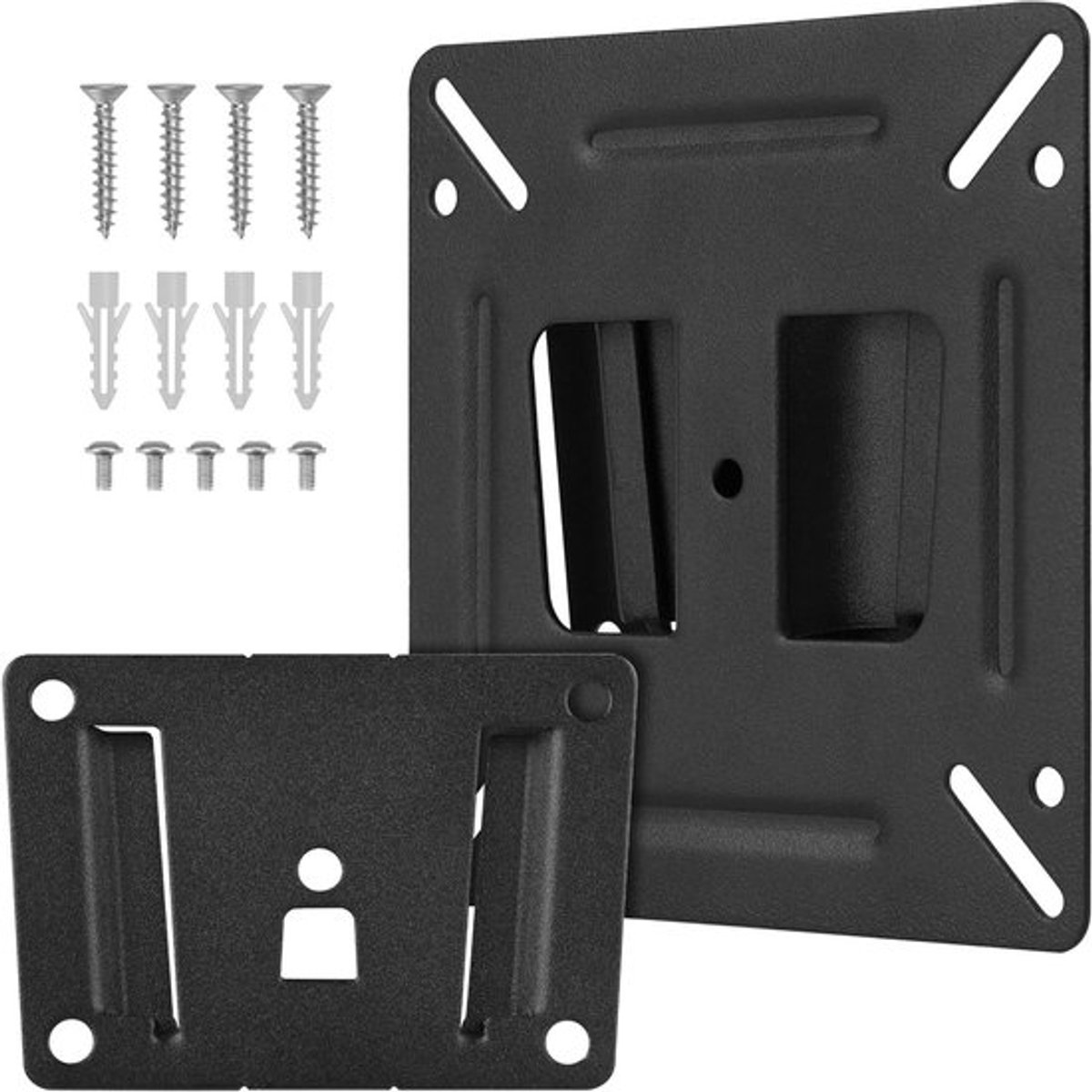 Universele TV en Monitor Muur Montage Beugel - Muurbeugel - 15 kg Gewichtscapaciteit - Voor Schermmaten 14-32 inch - Laag Profiel RV/Camper TV Beugel voor LED, lcd, Computer, Flat of Curved Schermen