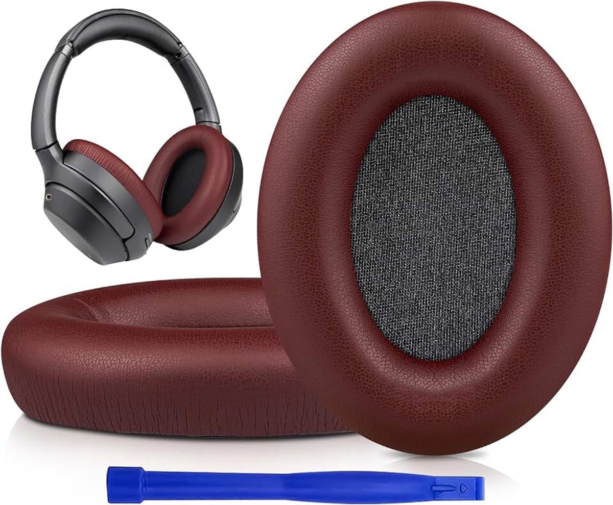 Oorkussens Vervanging voor Sony WH-1000XM3 (WH1000XM3) Over-Ear Hoofdtelefoon - Zachter Eiwitleer - Geluidsisolatie Geheugenschuim - Dikkere Earpads en Cushions