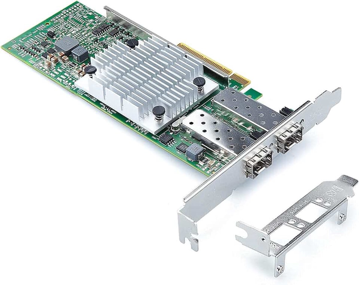 10 Gb PCI-E NIC-netwerkkaart, met Broadcom BCM57810S-chipset, dubbele SFP+-poort, PCI Express X8 Ethernet LAN-adapter, ondersteuning voor Windows Server/Windows/Linux/VMware
