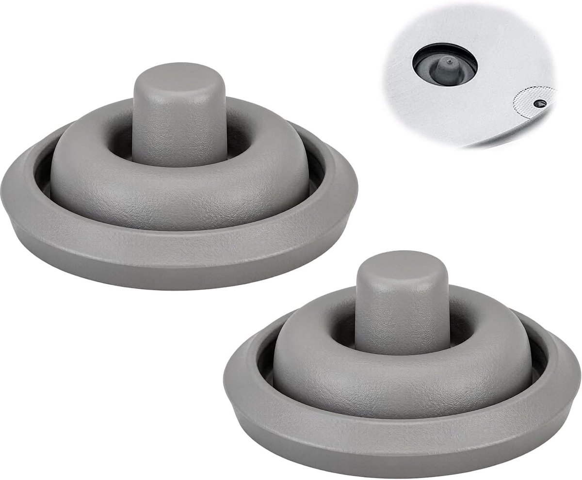 Set van 2 grijze siliconen kooksignaalafdichtingen voor snelkookpan, drukindicator, compatibel met modellen 2,5 l tot 8,5 l, reserveonderdeel voor gezonde keuken