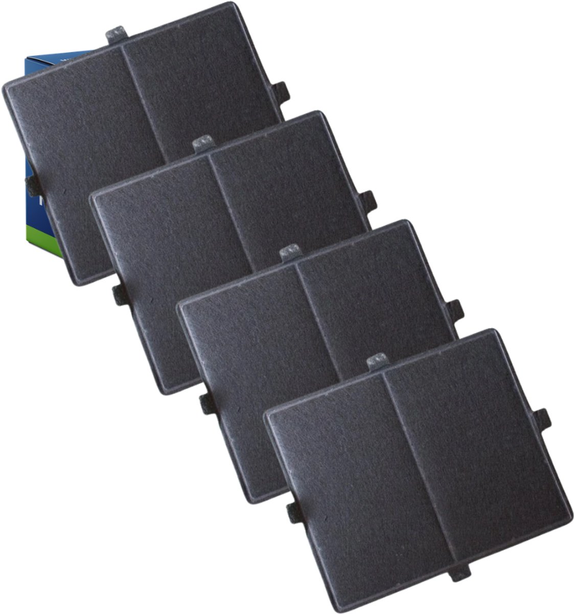 4x Alapure 4059 Compatibel met Miele Koolstoffilter D12-1 / DUMF12