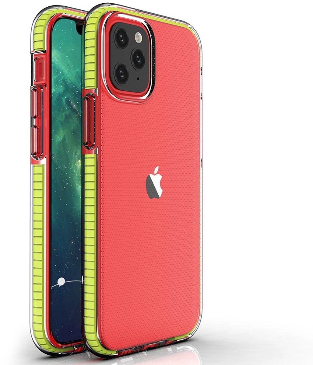 Hurtel Spring Case Flexibele Hoes Voor Iphone 12 Mini Met Gekleurd Frame