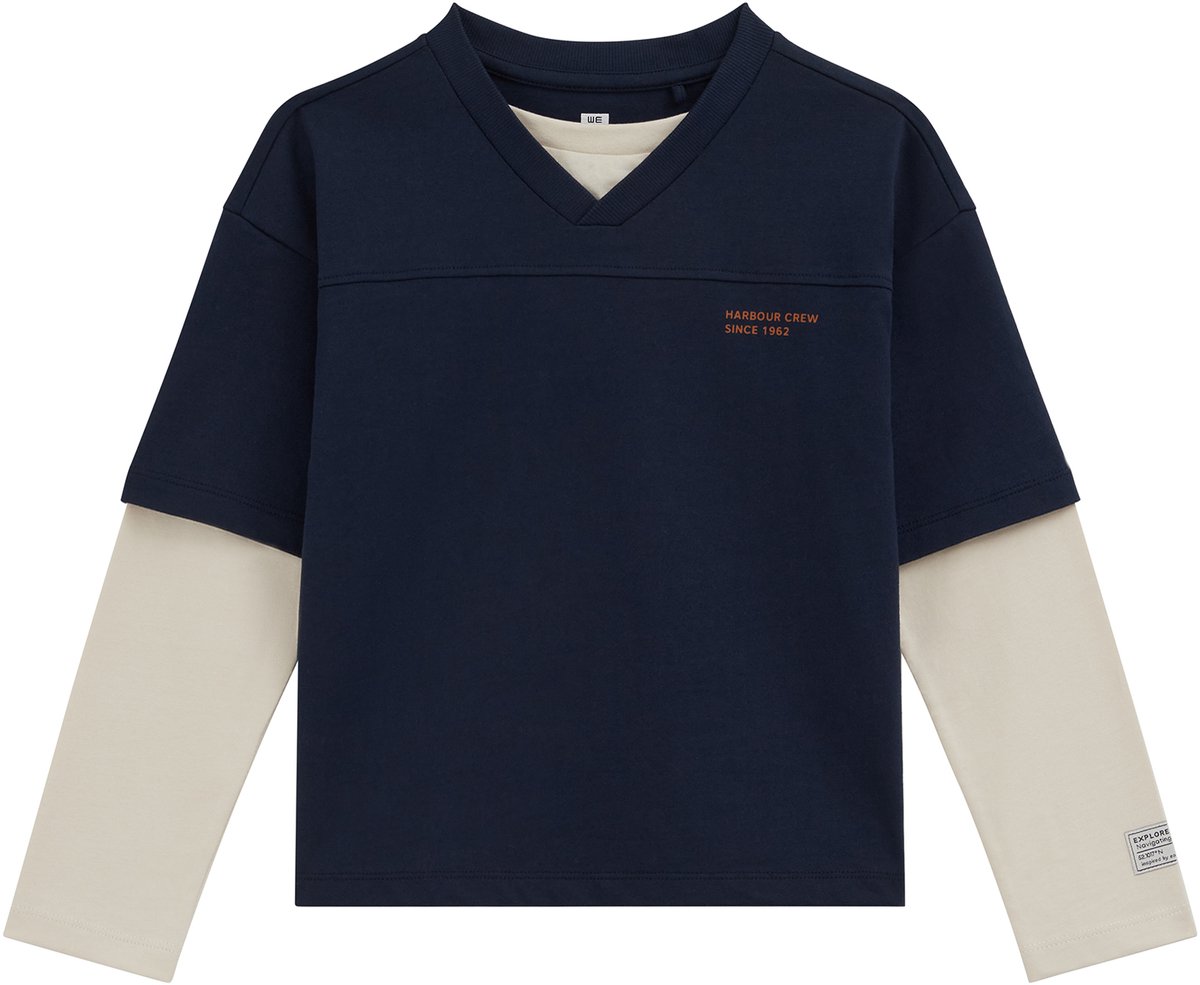 WE Fashion Jongens oversized T-shirt met print