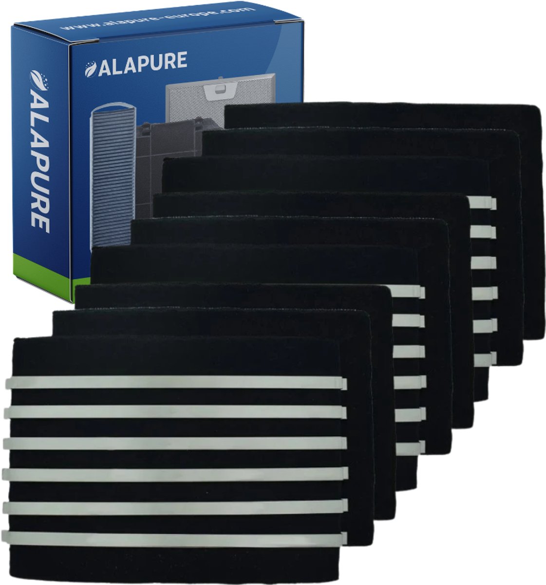 3x Longlife Koolstoffilter voor Faber 112.0471.608 / FLL18-90 (3St.)