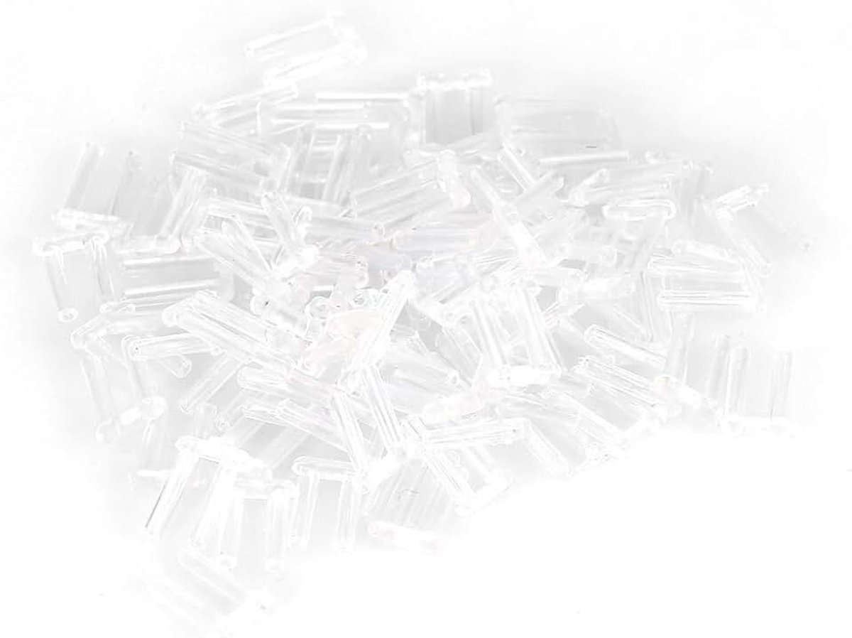 100 stuks kunststof compressiemouwen voor frameloze brillen 01#