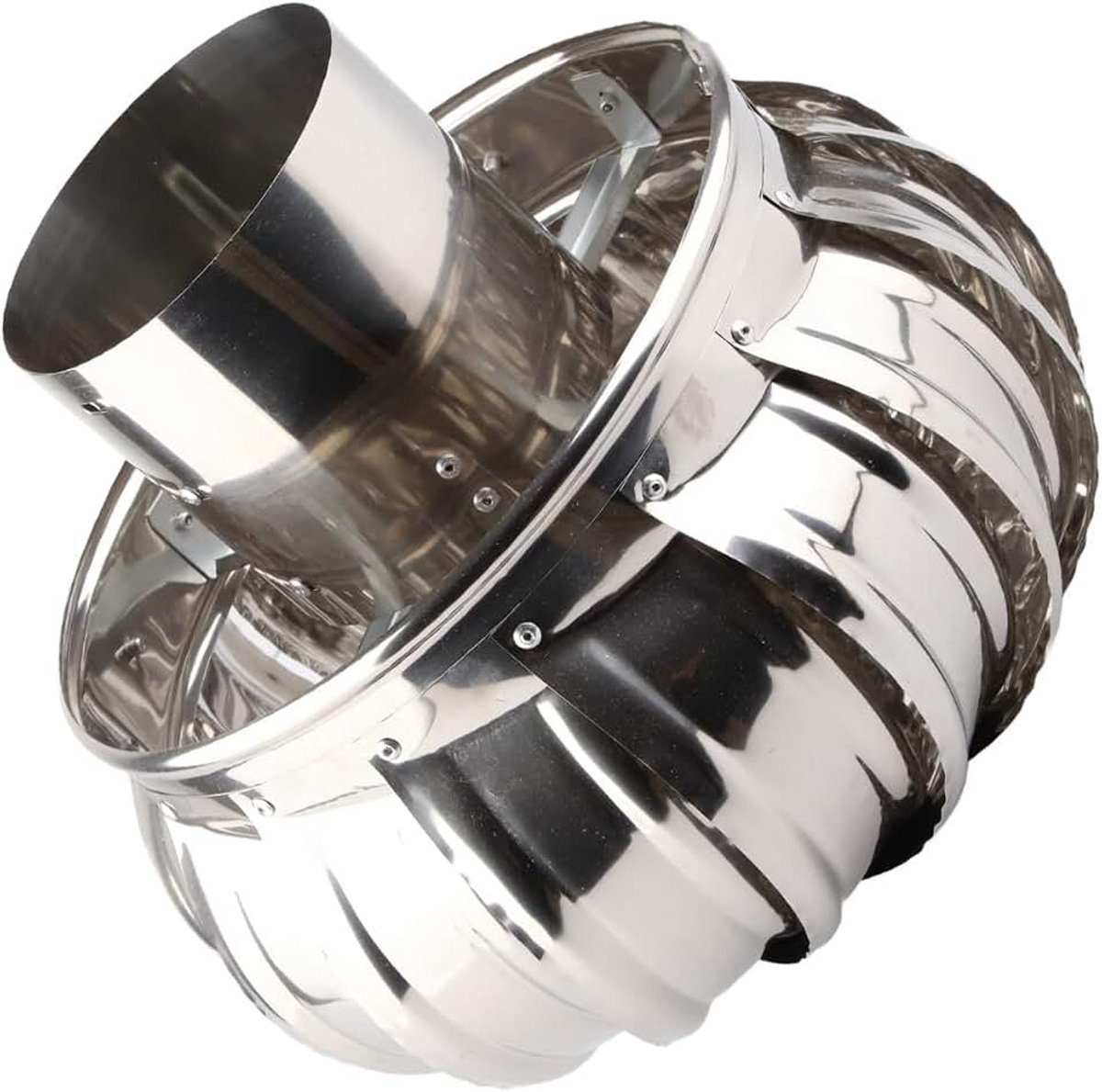 Schoorsteenkap Dop Dakventilator, Roestvrijstalen Windturbines, Zolderventilator, Automatische, Stille Werking, Continue Ventilatie voor Residentieel