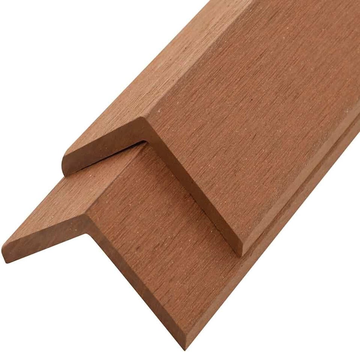 Terras hoeklijsten afsluitlijst 5 st. WPC terrashoekprofielen L-lijst 170 x 4,5 x 4,5 cm milieuvriendelijke kleurkeuze