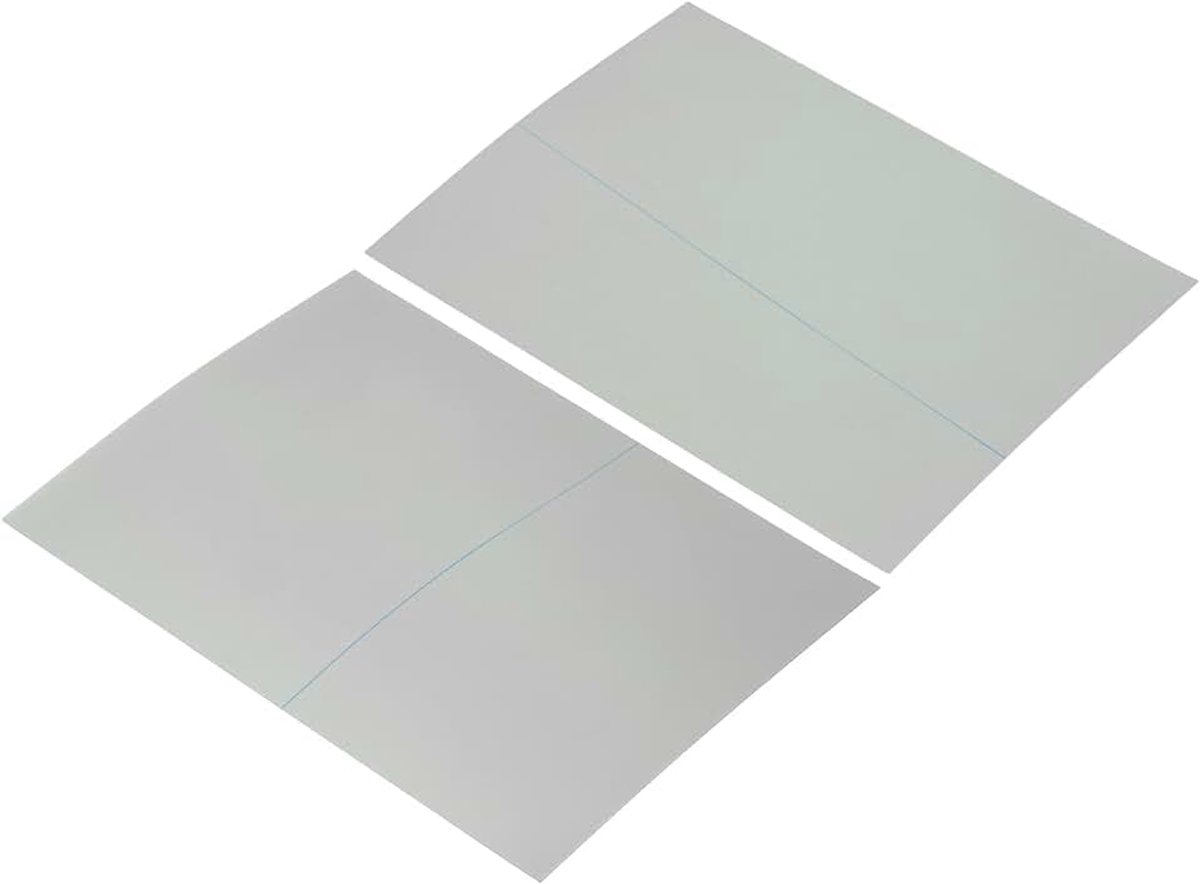 7,9 inch gepolariseerde filmvellen, 2 stuks zelfklevende polarisatiefilter lineaire polarisatiefilter 16,3 x 12,4 cm voor scherm fotografie verlichting, 0/90 graden