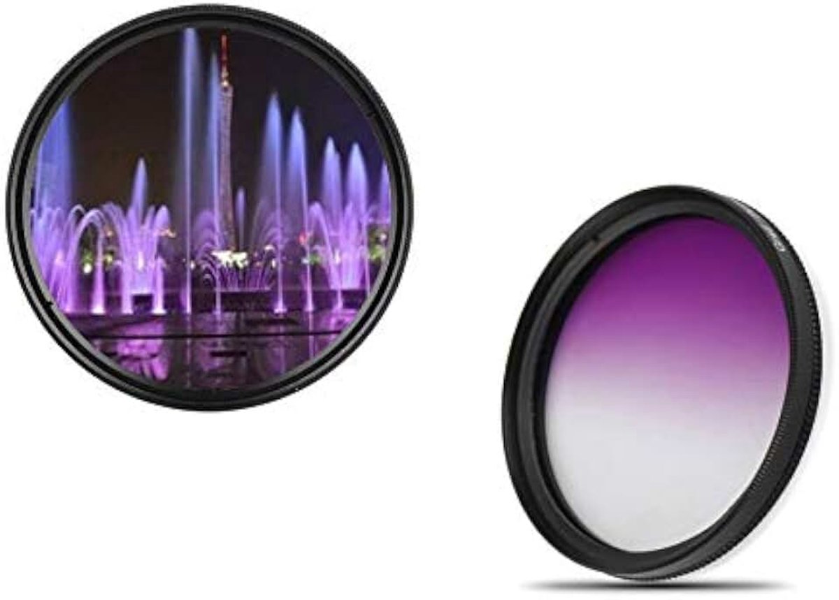 52mm Professional Gradiënt Filter Paars Kleurfilter Graduated 52mm dHD DIGITAL Glila