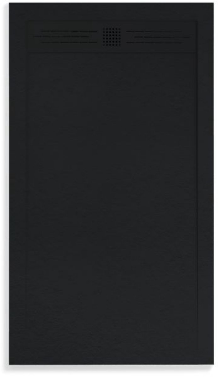 ALONI Elite Douchebak – Composiet – Mat Zwart – 120x80x3 cm