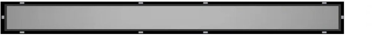 DutchLine - Losse Tegelrooster - RVS – 1000x70mm