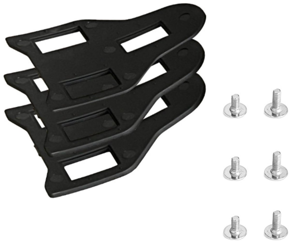Spacer Set, Adapter voor Shimano Speed-SL & LOOK KEO schoenplaatjes, 1mm & 2mm afstandhouders, zwart kunststof, fietspedaal schoenplaatjes afstandhouder