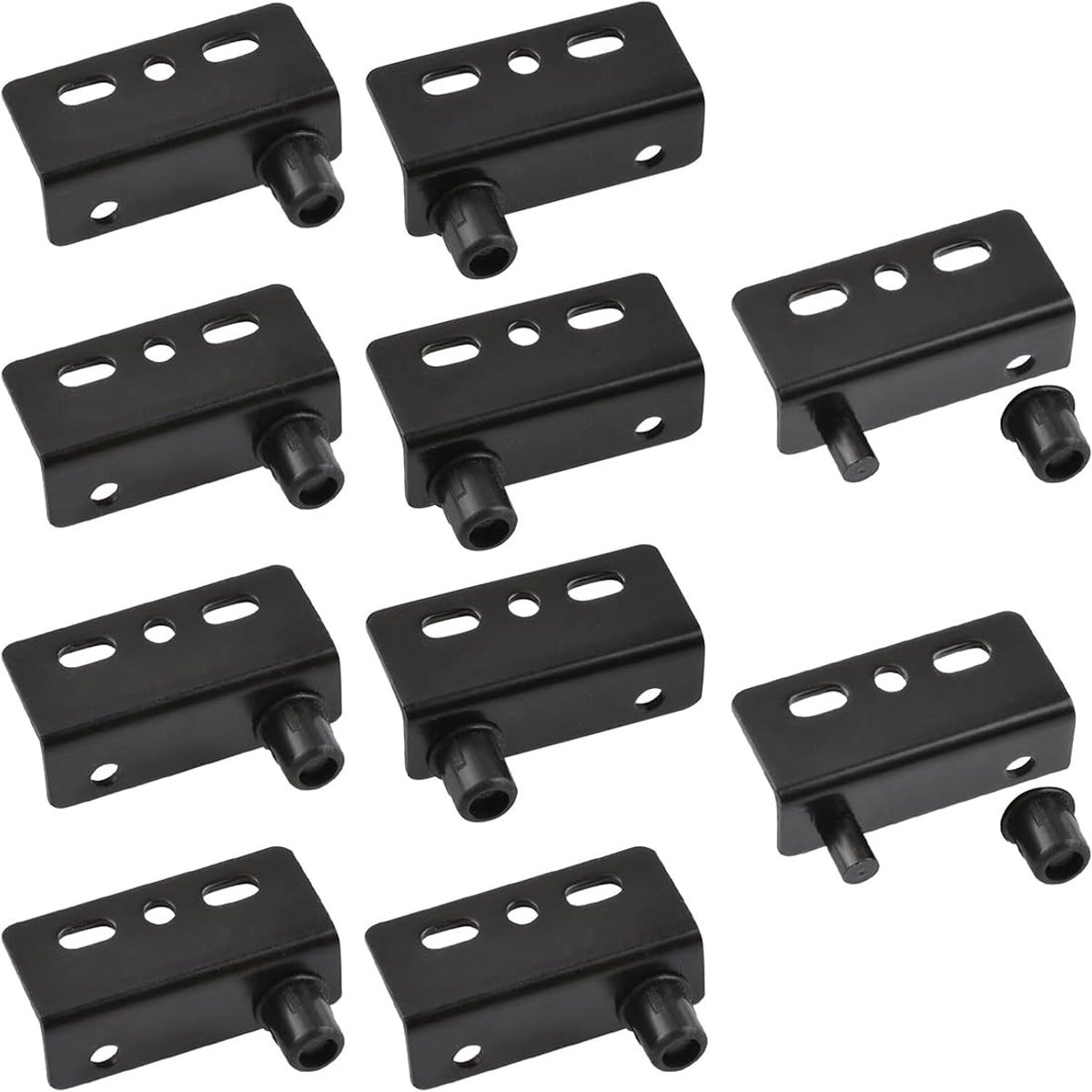 draaischarnier, 5 sets verborgen schacht kastdeur draaischarnieren kast hout met pen scharnieren met bus voor vrijdraaiende houten deur (zwart)