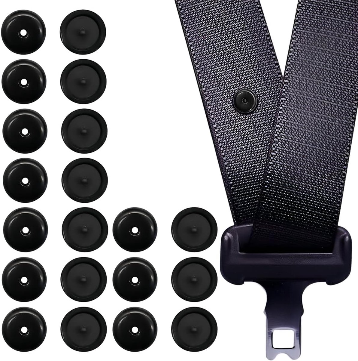 20 paar veiligheidsgordelstoppers, veiligheidsgordelclip van ABS-kunststof, clip voor autostoel, universeel voor alle auto's