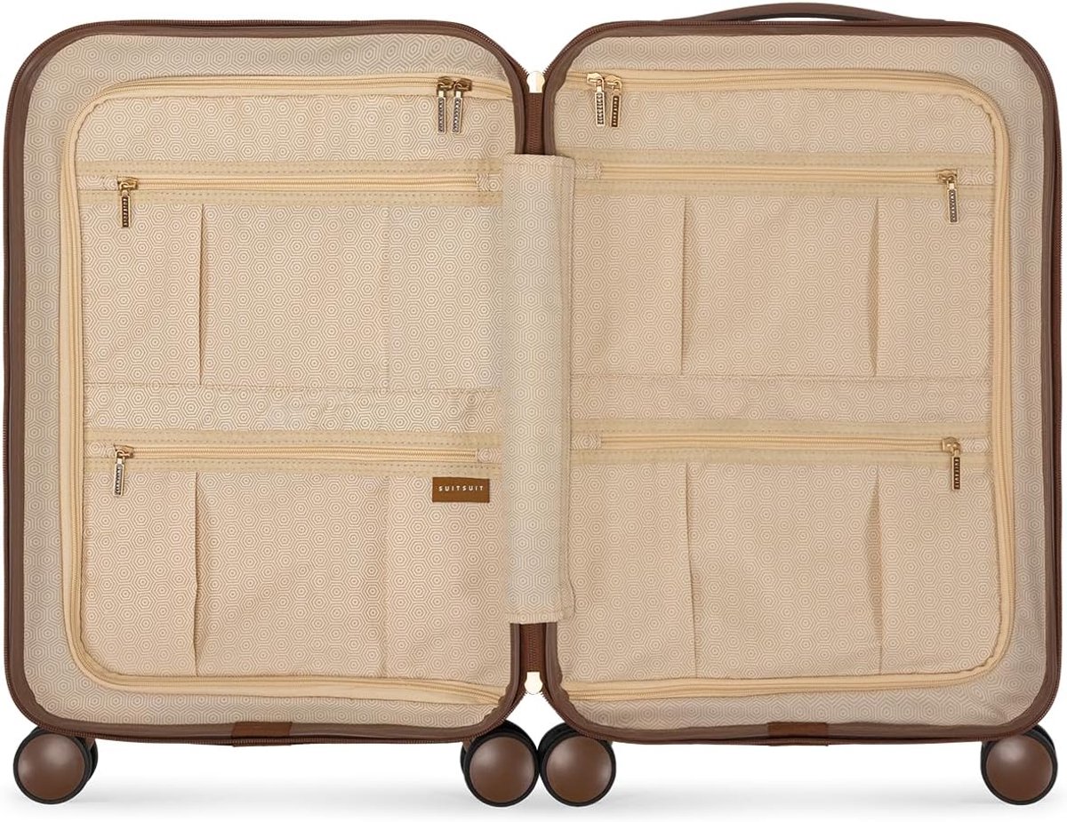 Koffer 55 x 35 x 20 cm - Lichtgewicht Trolley - Hardcase met TSA slot - Perfect voor een citytrip - SnelShoppen