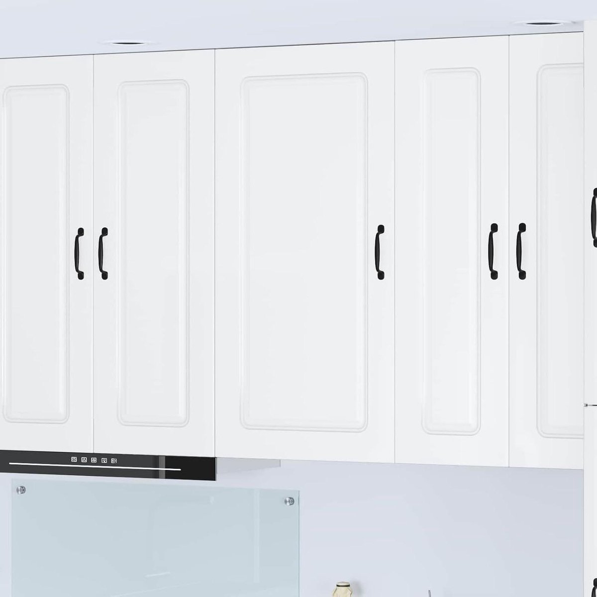 Keukenkast Hoogglans - Wandkast Keuken - Keuken Organiseren - Ruime Opbergruimte - 50 x 31 x 100 cm - Wit