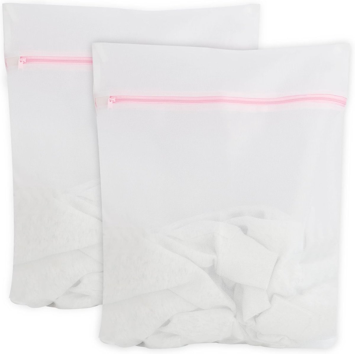 Set van 2 wasnetten voor wasmachine, premium waszak, 40 x 50 cm, wasnet met verborgen ritssluiting, bescherming tegen vervorming en vouwen, wasnet voor wasmachine, waszak