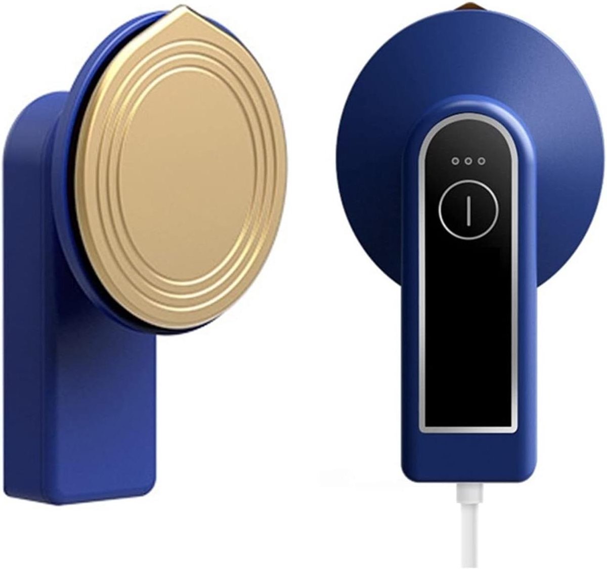 Handheld Kledingstomer - Reis Stoomapparaat - Kleding Kreukvrij Houden - Groot Stoomoppervlak - 99 x 85 mm Paneel - Blauw