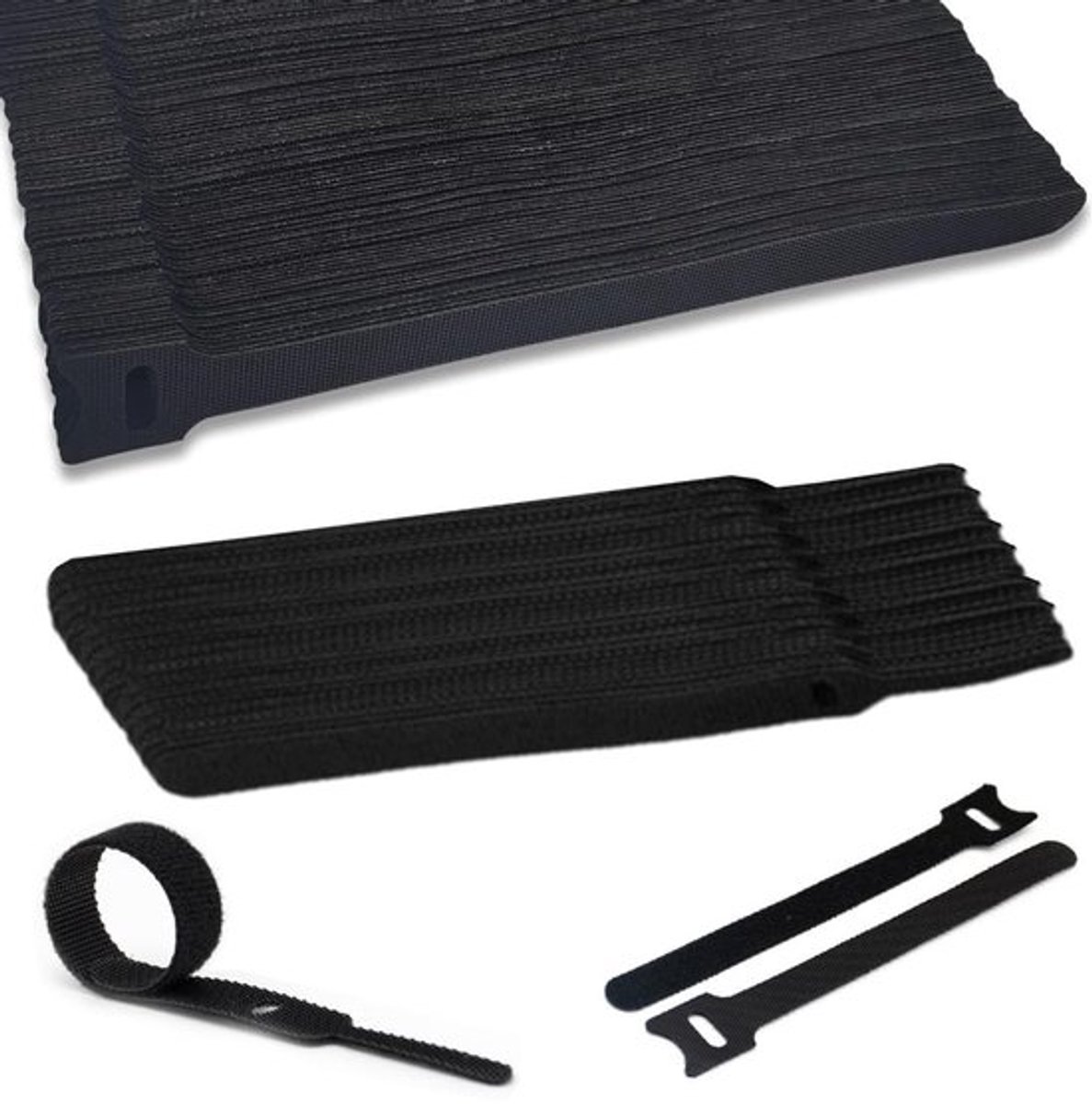 - Nylon Kabelbinders - Kabelbeheer - Zwart - Multifunctioneel - Voor Thuis en Kantoor - 80 Stuks