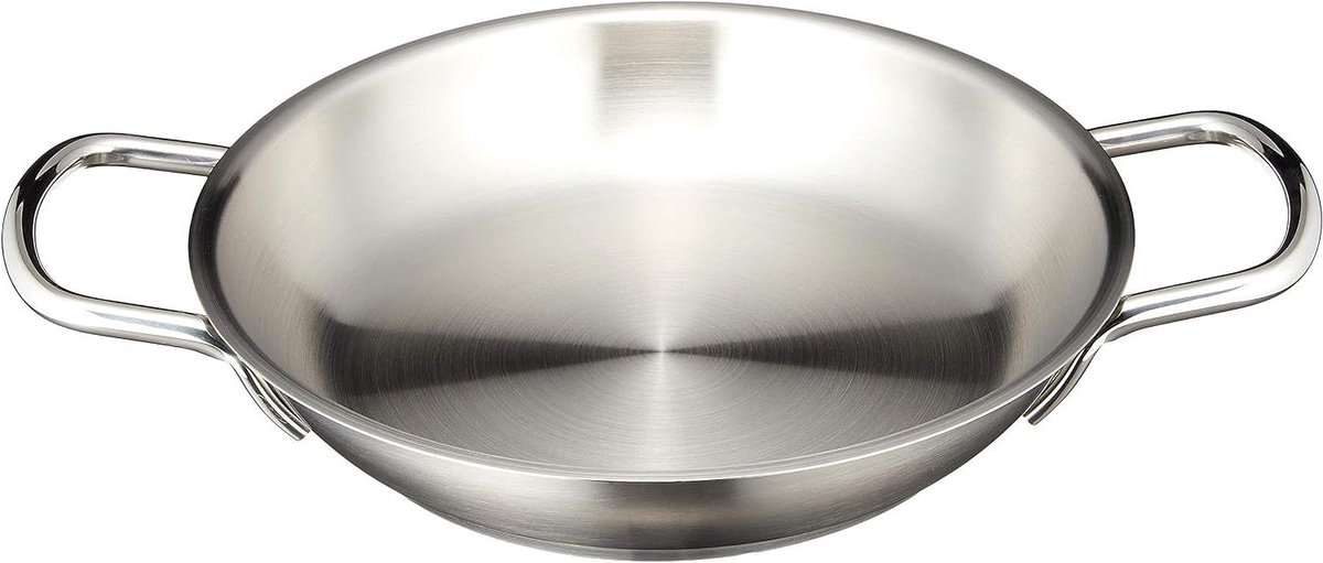 Inductie Frituurpan - Roestvrij Staal Pan - Lekker Koken - Vaatwasserbestendig - 24 cm - Zilver