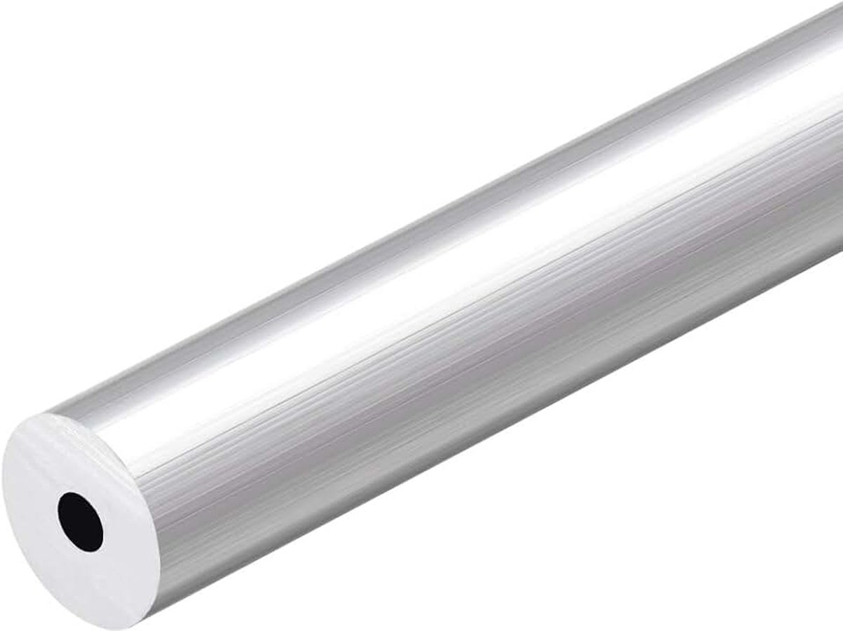 Sourcing map Naadloze rechte aluminium buis ronde buis 300 mm lengte 19 mm buitendiameter 5,2-16 mm binnendiameter. 5,2 mm ID x 19 mm AD