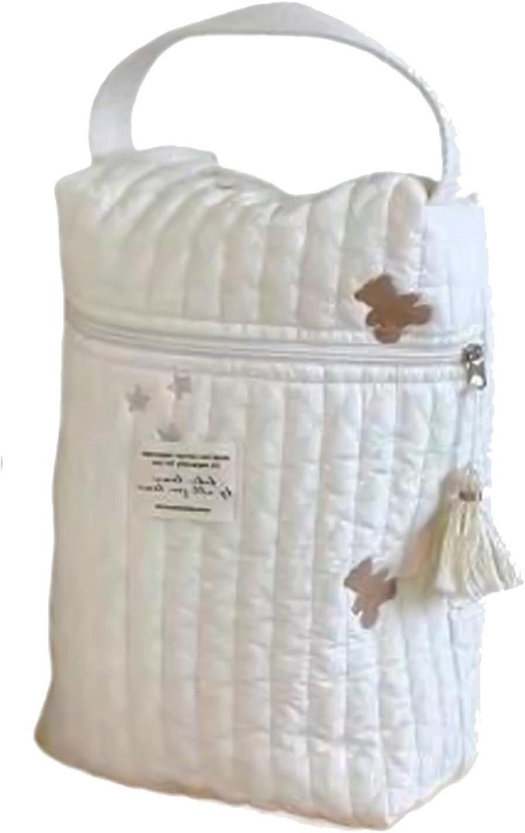 Luiertas Organizer - Baby Organizer Tas - Baby Verzorging - Ademend Katoen Materiaal - 36 x 28 cm - Meerkleurig
