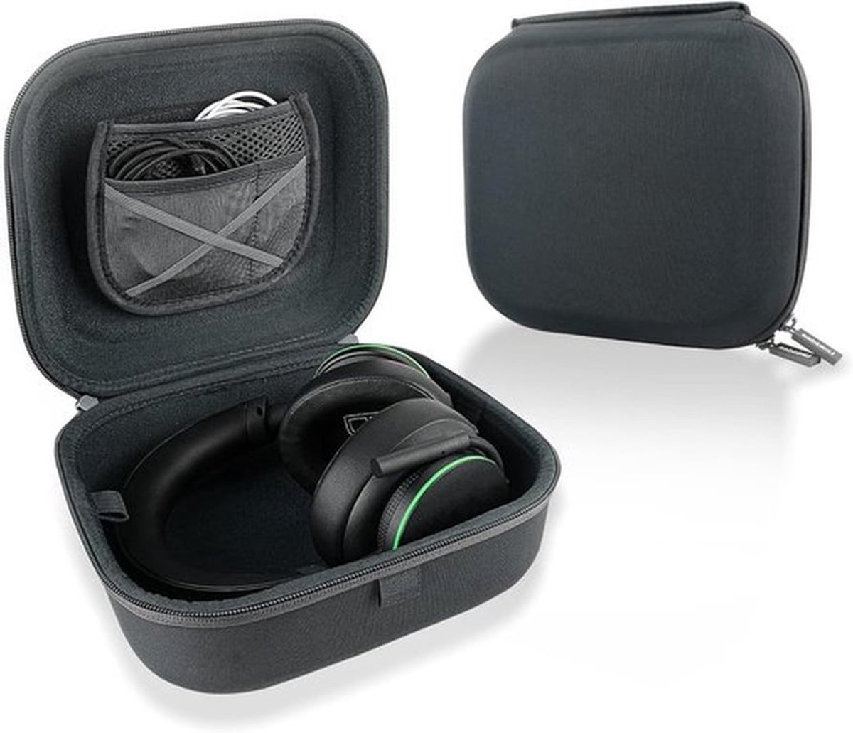 Draagtas voor Gaming Headphones - Beschermende Hard Shell Reisopbergtas met Opslag voor Kabel en Oplader, Geschikt voor Diverse Merken zoals Skullcandy en Sony PS5
