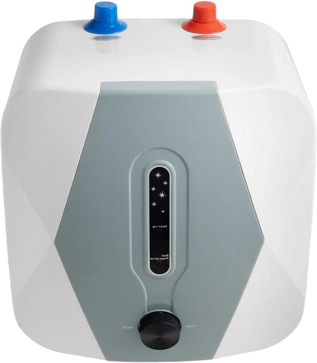 Doorstroomboiler Elektrisch - Mini Boiler Warm Water - Direct Warm Water - Compact 8 Liter Capaciteit - 1500W - Wit