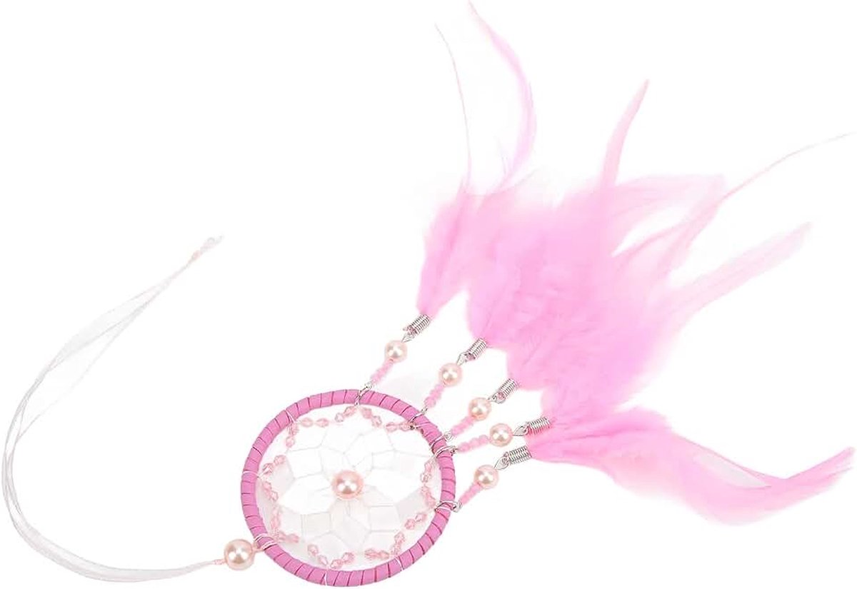 Catcher Geschenken Auto Kleine Windgong Dreamcatcher Originele Roze Hanger Creativiteit Ambachten Materiaal Mysterieuze Zegening Artist Trading Cards