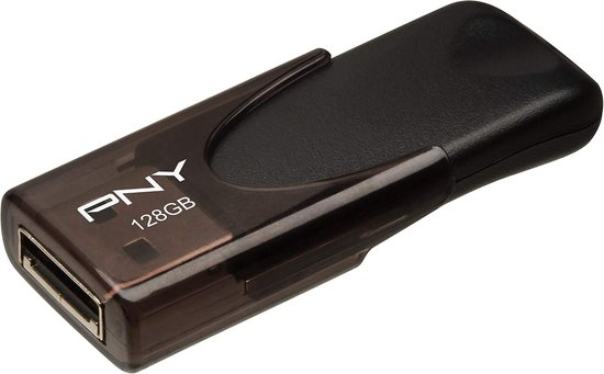 USB Flash Drive - Geheugenstick USB Externe Opslag - Bestanden Overzetten - Verschuifbare Connector - 128 GB - Zwart — afbeelding 5