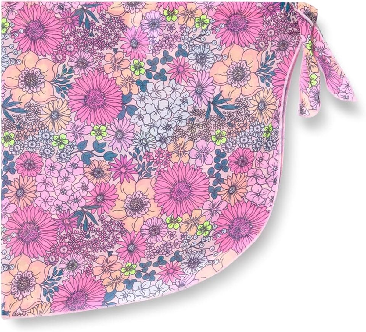 Critters Sarong voor kleine kinderen, met roze bloemen, Meerkleurig, 6 Jaar