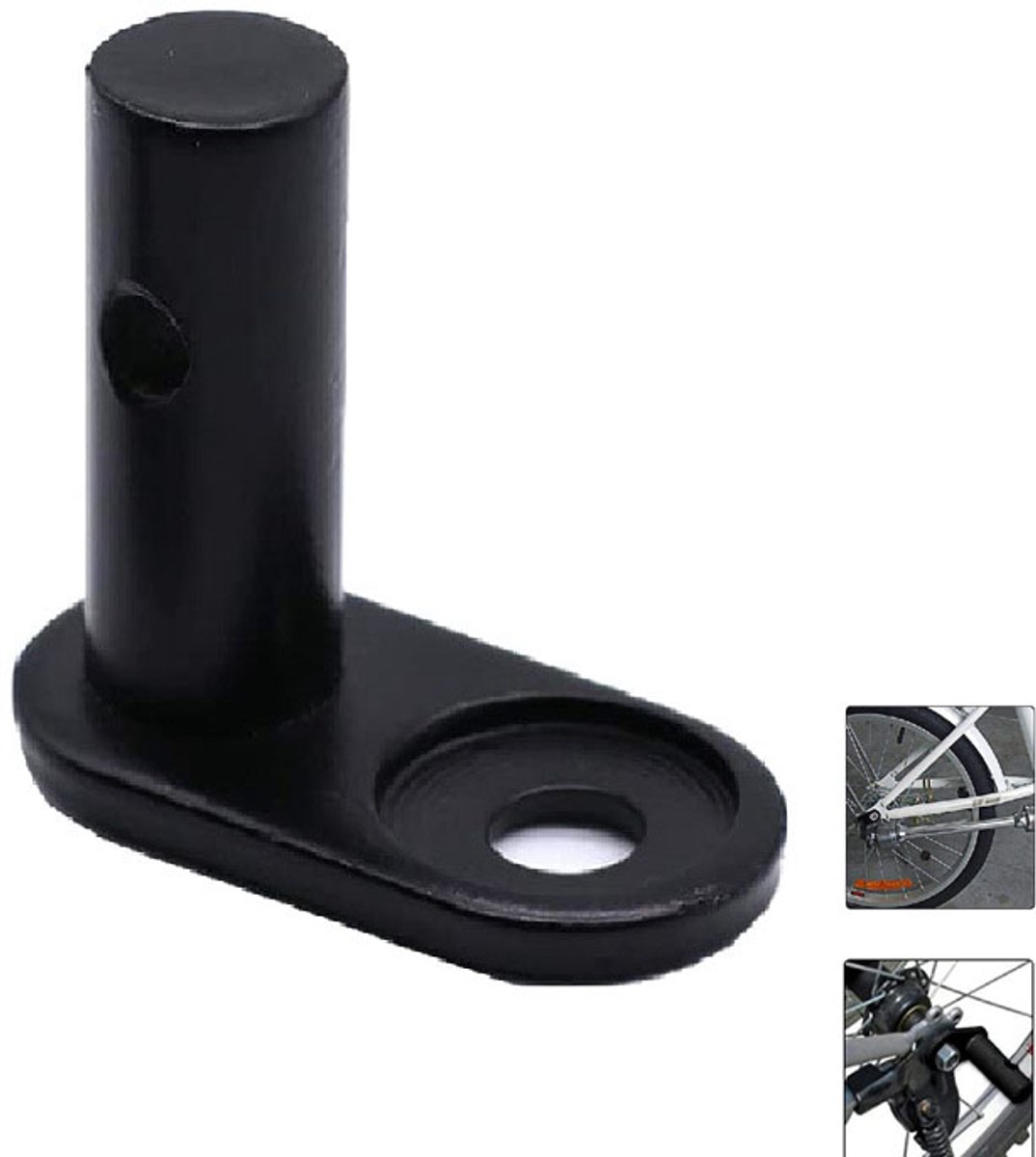 Fietsaanhangerhaak - Fietsaanhangerconnector - Aanhangeraccessoire - Geschikt voor fietsen, mountainbikes, hondenkarren en kinderkarren - Zwart