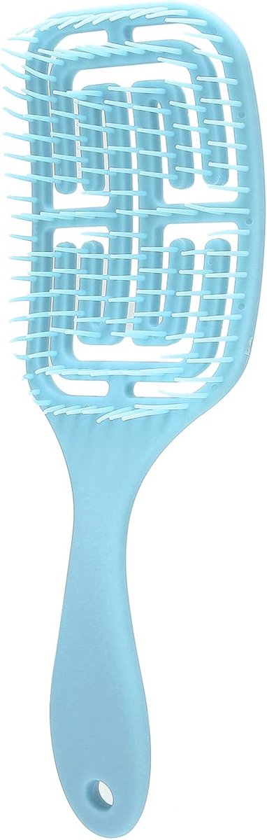 Haarstylingborstel voor Droog en Nat Haar, Stylingborstels voor Dames en Heren, Ontwarren Nat of Droog Haar(blauw)
