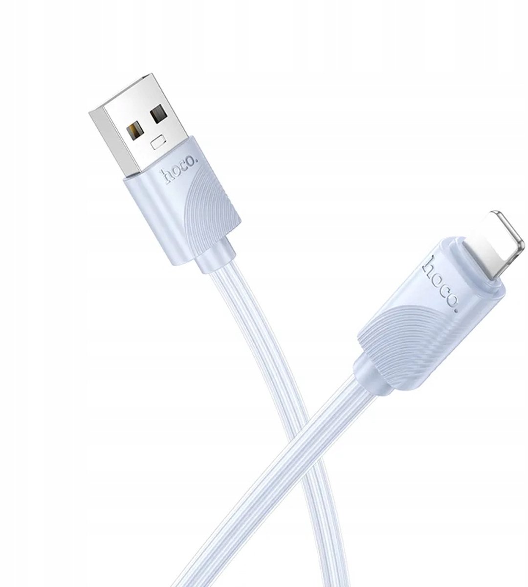 Hoco X114 USB-A naar Lightning Kabel 2.4A 1m Blauw