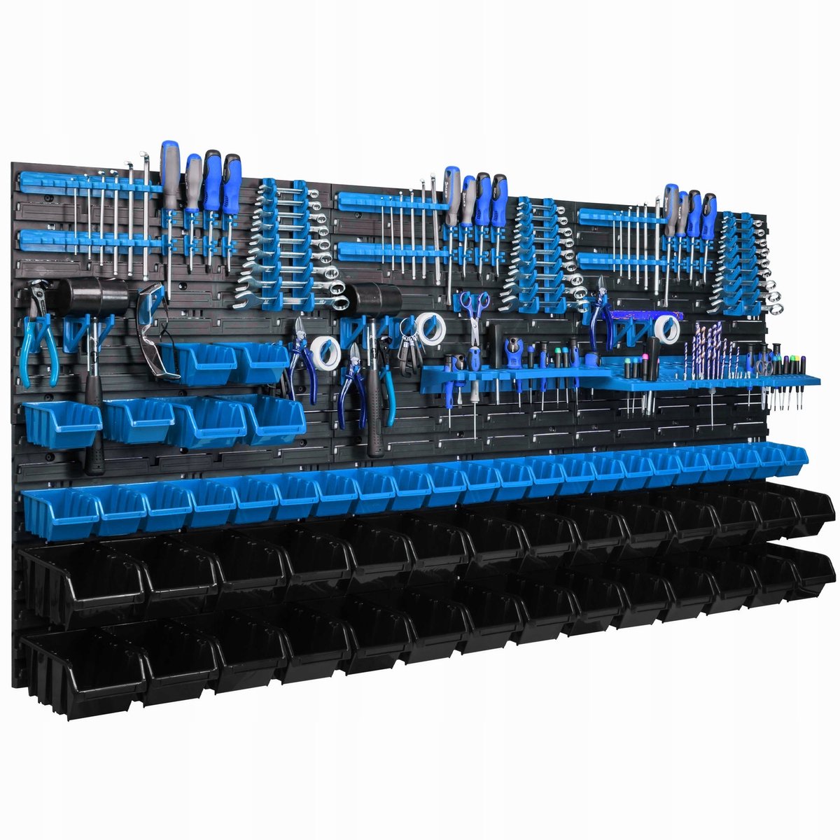 Gereedschapswand Garage 172x78cm met 56 Bakjes & Haken