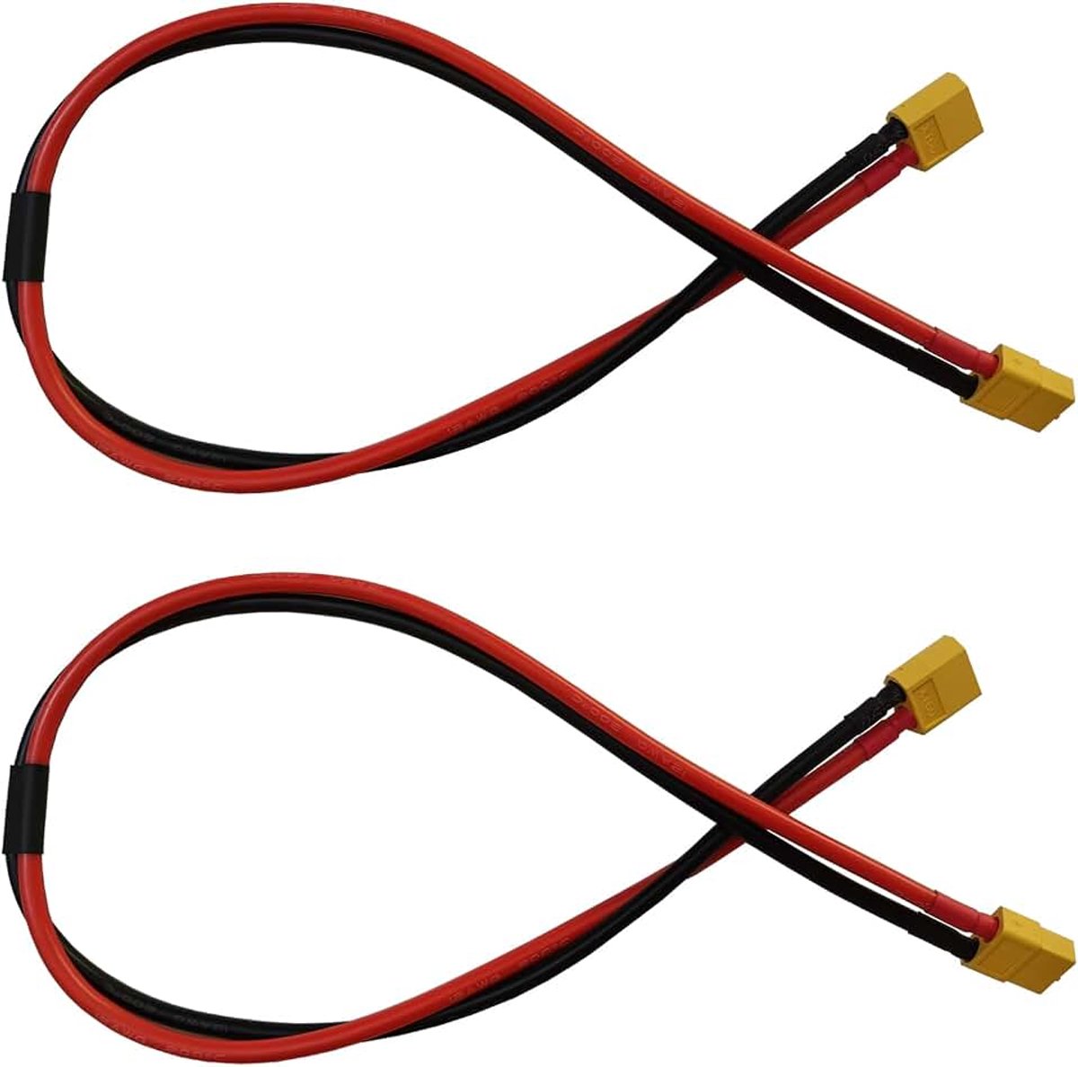 2 stuks XT60 Stekker Mannelijke naar Vrouwelijke Connector Adapter Verlengkabel met 50CM 12AWG Silicone Draad voor RC Lipo Batterij