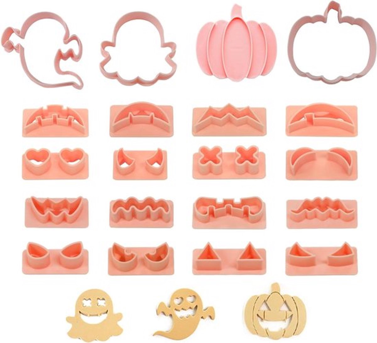 20 pompoen spook koekjesvormpjes voor Halloween en Thanksgiving bakken