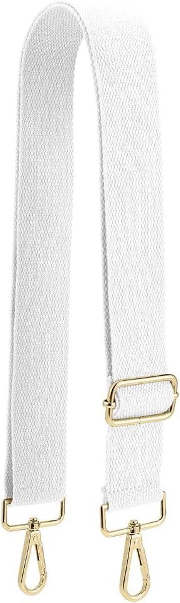 Verstelbare vervangende tasriem van canvas, brede schoudertasriem met draaibare metalen haken voor boodschappentas, handtas