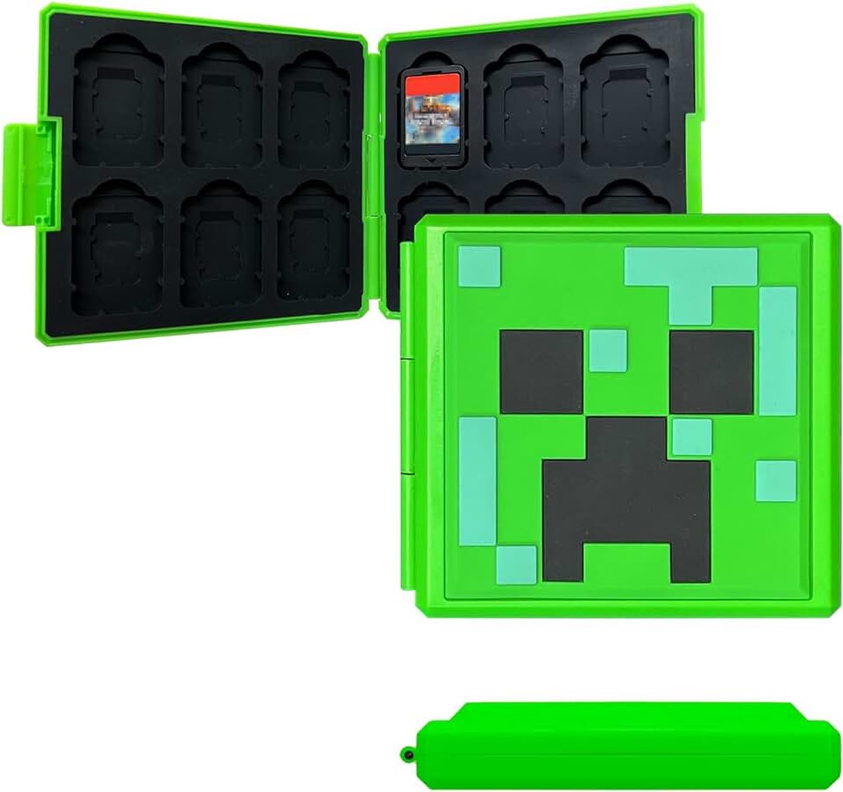 Kaartenhouder, 12 Sleuven Opbergdoos, Waterdichte Harde Case, Compacte Draagbare Organizer voor Gamekaarten en Accessoires (B06)