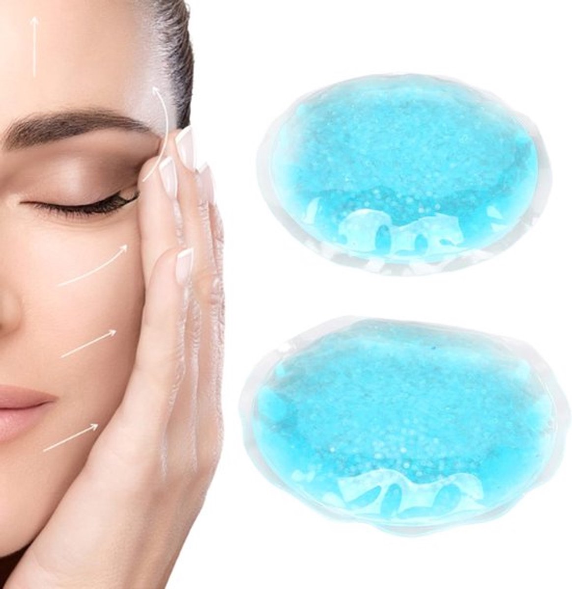 Verkoelende Oogpads voor Vermoeide Ogen, Hot Cold Compressie voor Zwelling en Spanning, Geschikt voor Mannen en Vrouwen