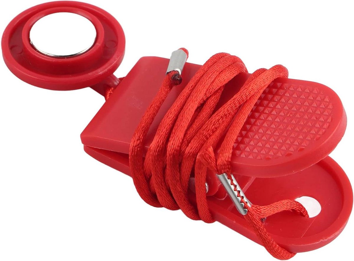 Loopband Veiligheidssleutel - Noodstop Sleutel - Veilig Trainen - Universele Pasvorm - 3 Maten - Rood