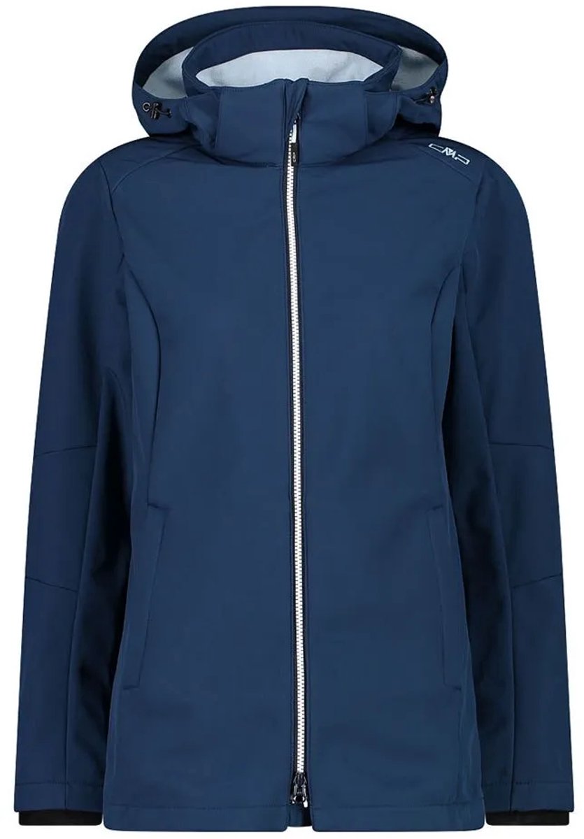 Cmp Long Fit 3a22226 Softshelljack Blauw L Vrouw