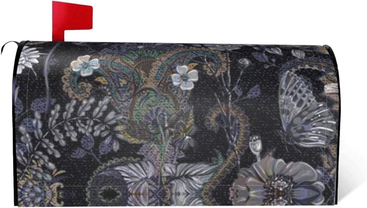Brievenbus Cover - Postvak Decoratie - Tuin Decoreren - Magnetische Bevestiging - 50 x 45 cm - Zwart