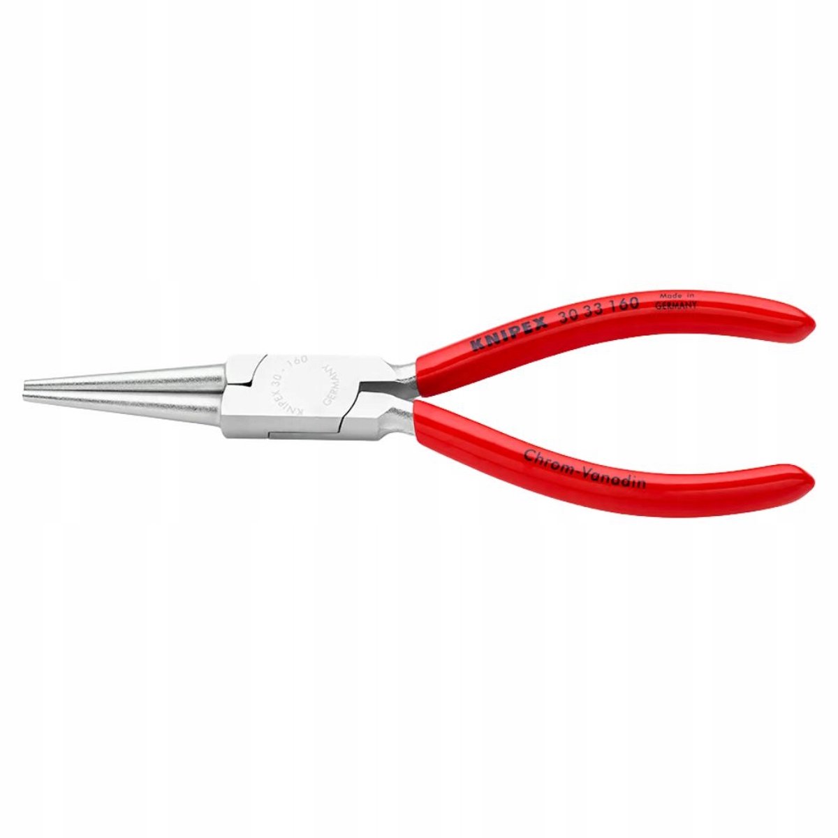 Knipex 30 33 160 Langbektang Gepolijst Ronde Bek 160mm