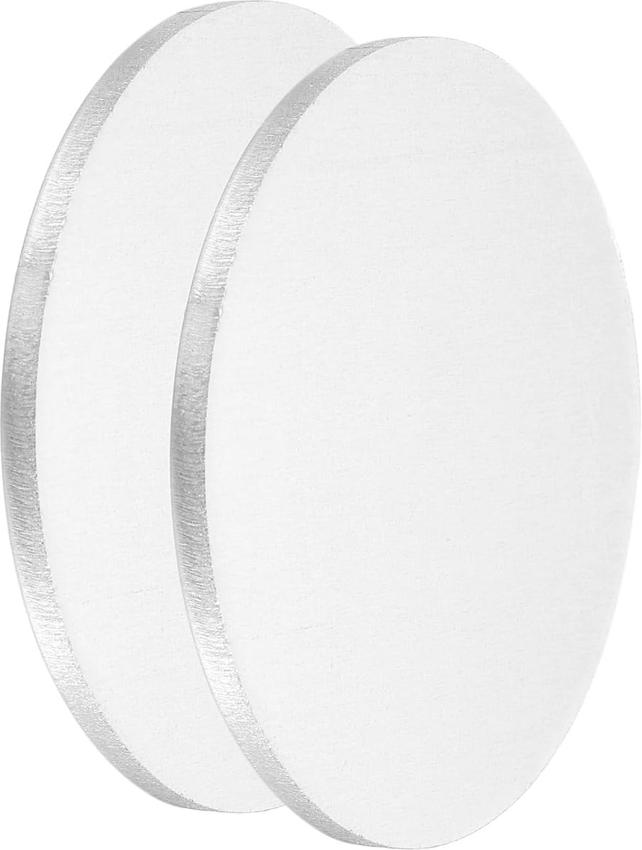 2 stuks aluminium schijven, 50 mm, diameter 0,1 inch (2,5 mm), dikte 1060 ronde aluminium platen, ronde platen voor metalen stempelen